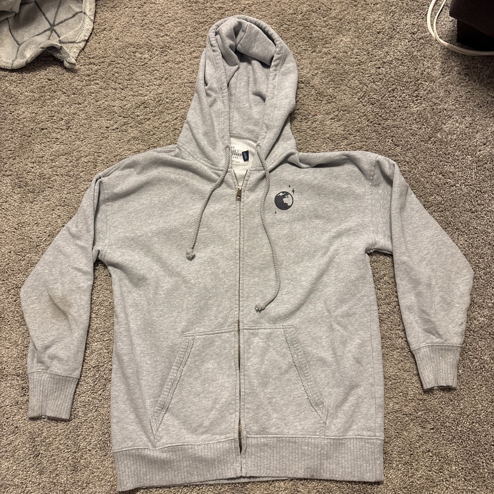 The Summer I Turned Pretty American Eagle Full Zip Hoodie Gray XS/S Moon